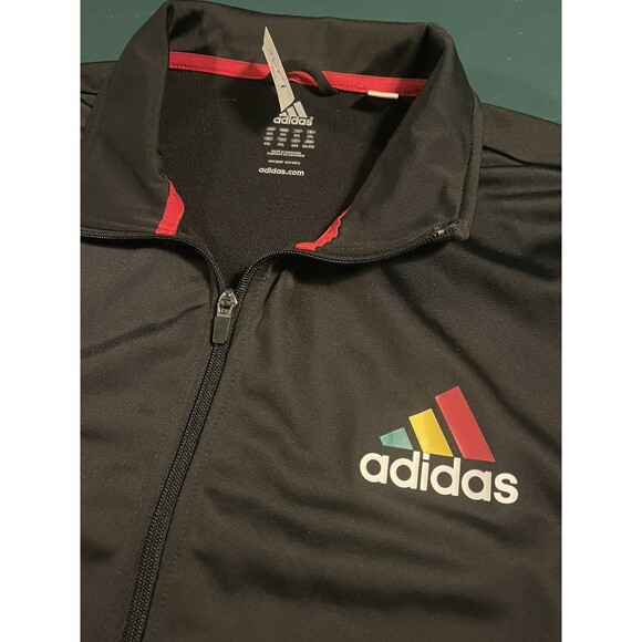 Men’s Adidas Rasta Jamaica Track Jacket 2XL XXL Marley Green Yellow RARE Soccer - Picture 1 of 8